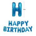 thumbnail image 2 of BIRLON 16 Inch Happy Birthday Balloons, Happy Birthday Banner, Dark Blue, 2 of 5