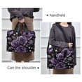 thumbnail image 6 of FORMRS 16" Laptop Bag Carrying Sleeve Case with Handle Travel Shoulder Briefcase, Purple Roses, 6 of 8