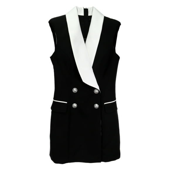 Balmain Paris Women's Eab Noir Robe Dress - 6
