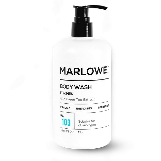 MARLOWE. No. 103 Men's Body Wash 16 oz | Energizing & Refreshing | with Natural Ingredients | Aloe & Green Tea Extracts - Walmart.com