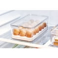 thumbnail image 6 of iDesign Crisp BPA-Free Plastic Stackable Refrigerator Egg Bin, Clear, 6 of 8