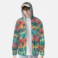 thumbnail image 4 of Sigee Hawaii Palms Print UPF50+ Men's Sun Protection Hoodie Shirt SPF UV Shirt Long Sleeve Fishing Outdoor Lightweight, S-3XL, 4 of 9