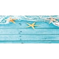 thumbnail image 4 of Starfish Piggy Bank, Rustic Wood Boards Fishing Net and the Ocean Animals Nautical Print, Ceramic Coin Bank Money Box for Cash Saving, 3.6" X 3.2", Turquoise White Orange, by Ambesonne, 4 of 4