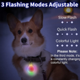 thumbnail image 4 of Luz LED de seguridad para perros, luces LED con clip para perros con 3 modos de luz para caminar y acampar de noche, 4 of 5