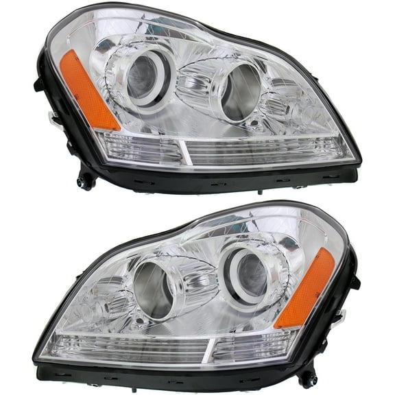 Garage-Pro Driver and Passenger Side Headlight for Mercedes Benz GL450 Base 2007-2012 Halogen With bulb(s) Replaces# 1648204859 1648204759