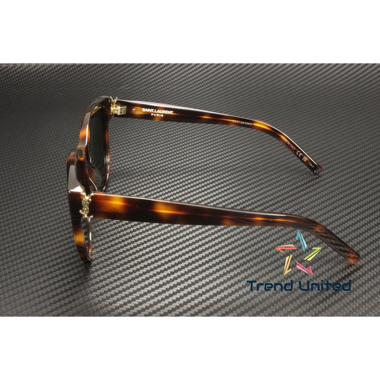 SAINT LAURENT SL M107 003 Cat Eye Acetate Havana Green 55 mm  display picture 1