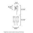 thumbnail image 2 of Maxim Lighting - Three Light Wall Sconce - Wall Sconce - Majestic-3 Light Wall, 2 of 5