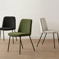 thumbnail image 2 of Bouclair Chaise de Salle à Manger en Tissu Kaki et Métal, 2 of 10