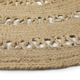 thumbnail image 6 of · REDEARTH · Round Area Rug - 8 Feet Braided Scalloped Earthy Trails Jute Rug- Artisan Made Boho Jute Patterned Rugs for Bedroom, Kitchen, Living Room, Farmhouse, Aesthetic, Handmade Vintage Decor, 6 of 6
