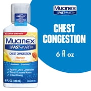Maximum Strength Mucinex Fast-Max Chest Congestion Honey & Berry Flavor Liquid - 6 fl oz