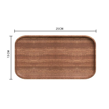 

KAFEUPS Tableware Solid Wood Round Dessert Plate Japanese-Style Wooden Tray Snack Dried Fruit Candy Dish Classical Coffee Saucer