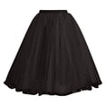 thumbnail image 4 of Cxenplz 1950s Vintage Knee Length Crinoline Petticoats for Women Tulle Skirts for Under Dresses 50s Clothing, 4 of 7