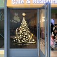 thumbnail image 3 of Queilt (1 Pack)Golden Christmas Tree Window Clings Stickers for Glass, Large DIY Static Wall Window Door Mural Showcase Decal Sticker, 3 of 4