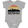 thumbnail image 3 of Inktastic Boston Massachusetts Skyline Sunset Boys or Girls Baby Bodysuit, 3 of 5