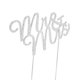 thumbnail image 3 of MR & Mrs Cake Topper para boda / aniversario / fiesta de cumpleaños (plata), 3 of 4
