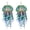 Fruit green, variant on Colorful Bohemian Tassels Earrings with Hand Knitted Beads Colorful Tassels Jewelry for Adding Personality to Outfits