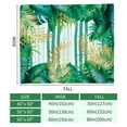thumbnail image 2 of Paready Leaf Blanket Cozy Flannel Palm Leaf Throw Blanket Monstera Fleece Throw Green Stripes Plush Tropical Rainforest Blanket for Adults Kids Soft Plant Blanket for Couch Sofa Camping (60"x80"), 2 of 7
