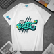 thumbnail image 3 of Camiseta de manga corta en blanco y negro de Mr Beast, de algodón de alta calidad, con cuello redondo y diseño de dibujos animados impresos para hombres y mujeres, 3 of 5
