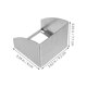 thumbnail image 2 of unbranded 2Ud Protector De Exterior Con A De Agua Y Material Inoxidable, 2 of 8