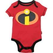 Disney Pixar The Incredibles Baby Boys' Costume Bodysuit and Hat Red (18 Months)