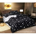 thumbnail image 1 of Special for   Home Textile Three-piece Set Star Simple Double-sided Printed Quilt Cover Pillowcase Kit Bedding, 1 of 6