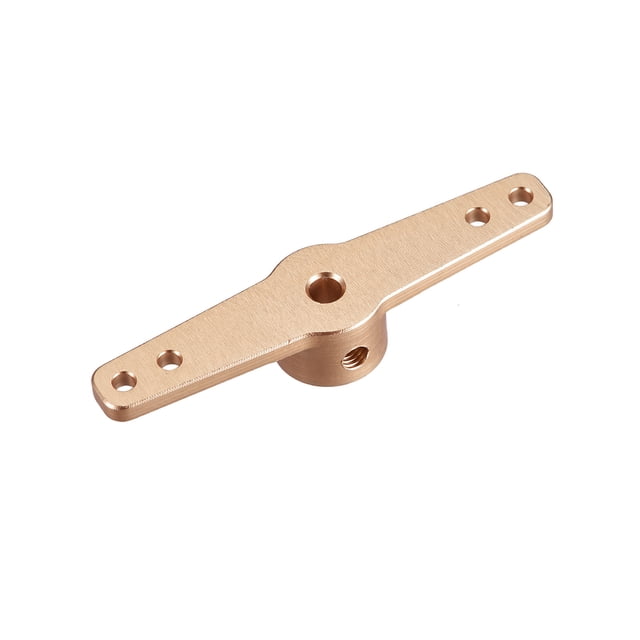 Brazo de servo de Dirección de Aleación de aluminio Unique Bargains 3.1mm Tono Dorado para RC