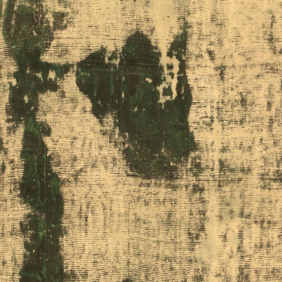 Ahgly Company Indoor Square Abstract Brown Modern Area Rugs, 6' Square