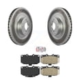 thumbnail image 1 of Transit Auto Front Coated Disc Brake Rotors and Ceramic Pads Kit for Car 2006-2007 Subaru Impreza WRX KGA-100345, 1 of 11