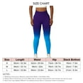 thumbnail image 6 of Sarapandan Women Seamless Elastic Leggings High Waist Sports Tight Trousers for Fitness Running Gym Purple Blue L, 6 of 6