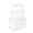 3 Rectangle, variant on Sorbus 3-Pack Round Food Storage Containers, Clear BPA-Free Plastic, Stackable & Nesting Meal Prep