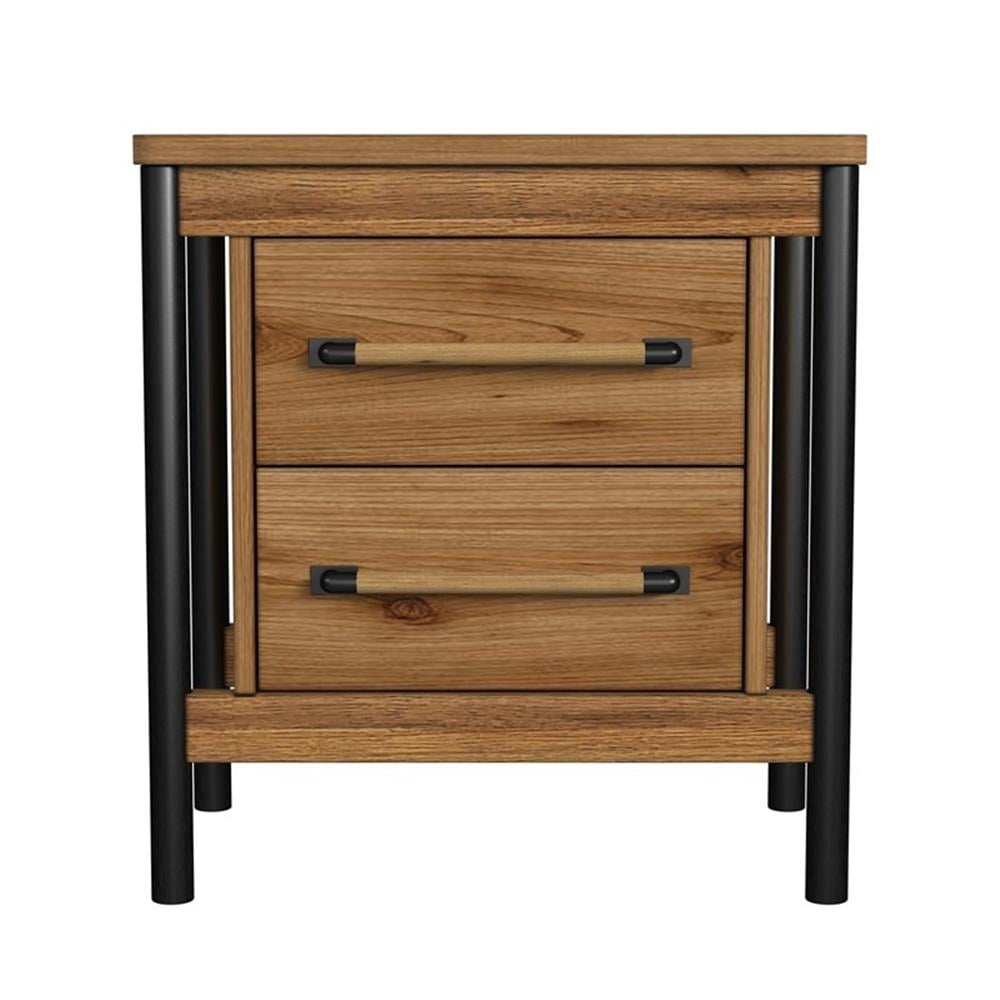Intercon Furniture Norcross 2 Drawer Nightstand Hickory Finish