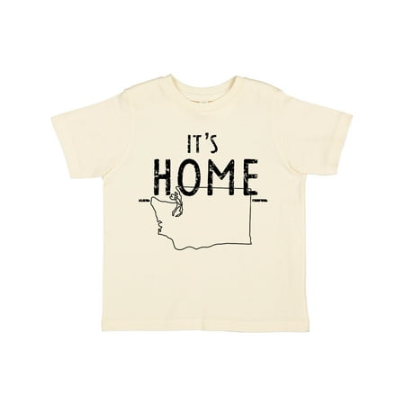 

Inktastic It s Home- State of Washington Outline Distressed Text Gift Toddler Boy or Toddler Girl T-Shirt