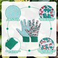 thumbnail image 4 of urorentea 4 Pairs Gardening Gloves for Women, Floral Gardening Gloves with Soft Dots Gloves Women Working Yard Gloves for Yard Cleaning, Fishing, Gardening, Weeding, Planting, Watering, 4 of 7