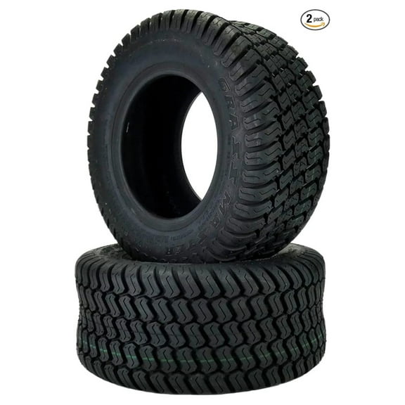 (2) 16x6.50-8 Tires 4 Ply Lawn Mower Garden Tractor 16-6.50-8 Turf Master Tread