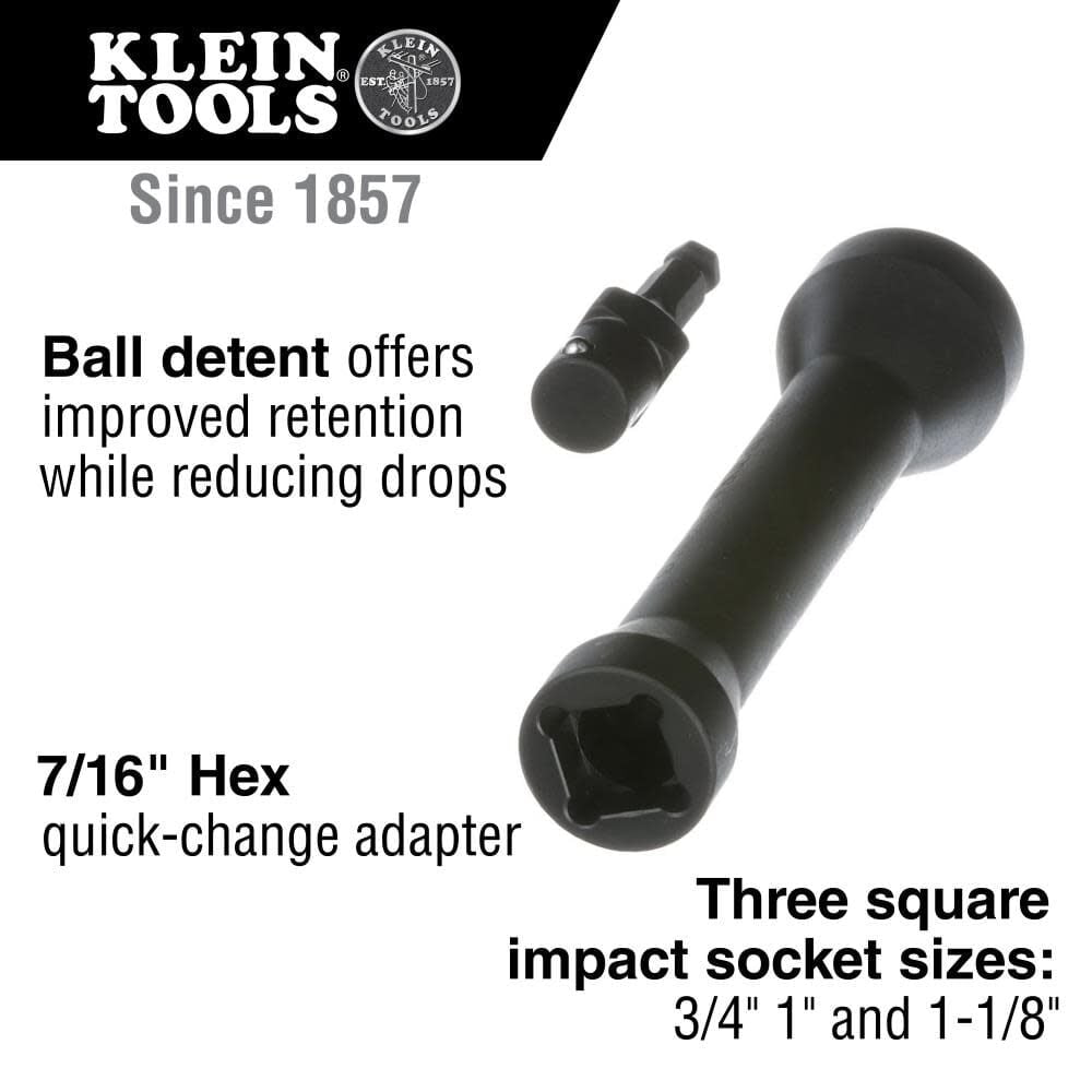 Klein Tools 660KIT1 5-in-1 Impact Socket Set