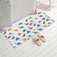 thumbnail image 2 of Colorful Dinosaur Assortment Pattern Bathroom Rugs Mat,Non Slip Microfiber Bathroom Rug,Rubber Backing,Soft Bathroom Mats for Bathroom Floor,Tub and Shower,60x24in(150x60cm), 2 of 5