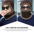 thumbnail image 2 of VBIGER Winter Beanie Hat Scarf Set Warm Knit Hat Thick Knit Skull Cap For Men Women, 2 of 9