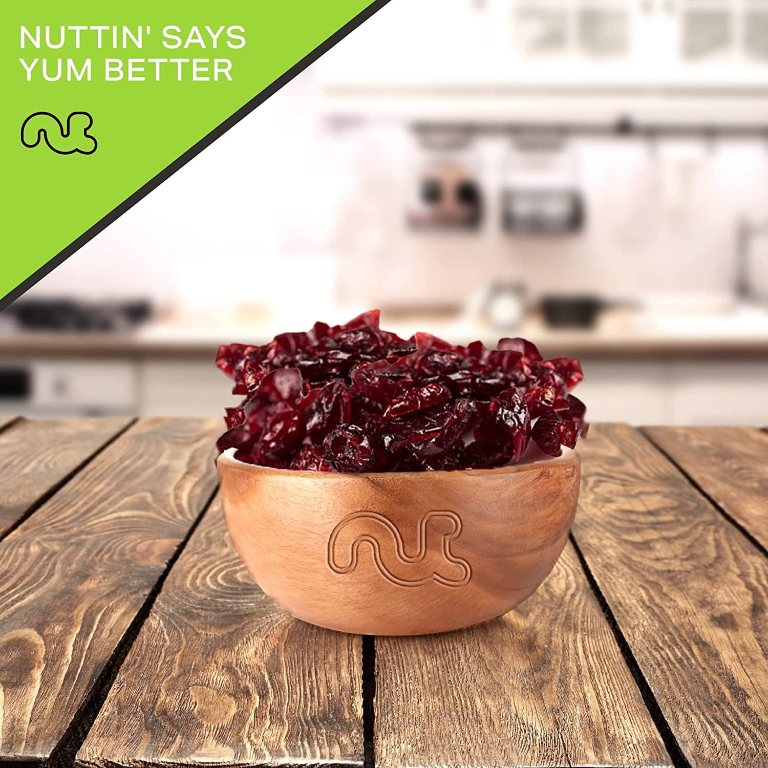 Nut Cravings Sun Dried Whole Cranberries: Lightly Sweetened, All Natural Dried Fruits (32oz)