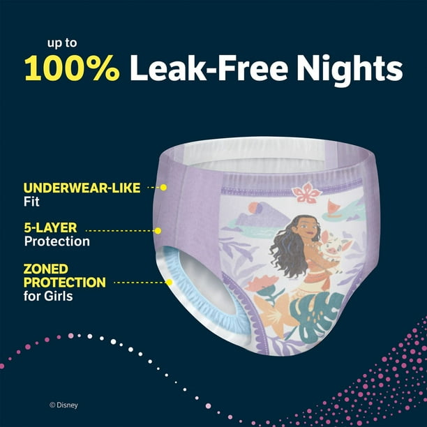 Goodnites Nighttime Bedwetting Underwear for Girls, Sizes