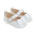 thumbnail image 4 of Yoyauz Baby Girl Mary Jane Shoes Anti Slip Rubber Sole Ballet Slippers Princess Dress Wedding Shoes Newborn Kids Shoes Toddler Shoes（0-12 Month）, 4 of 6