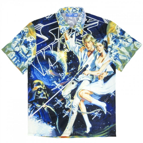 Star Wars 897192-2xlarge Luke & Leia Camp Shirt - 2XL