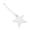 White, variant on Star Shaped Leather Luggage Charm Five-Pointed Keychain Pendant Bag Accessory for Women Girls Purple