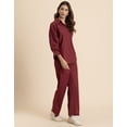 thumbnail image 3 of Moomaya Solid 2 Pcs Cotton Co-Ord Set, Everyday Wear Long Shirt With Pants, 3 of 9