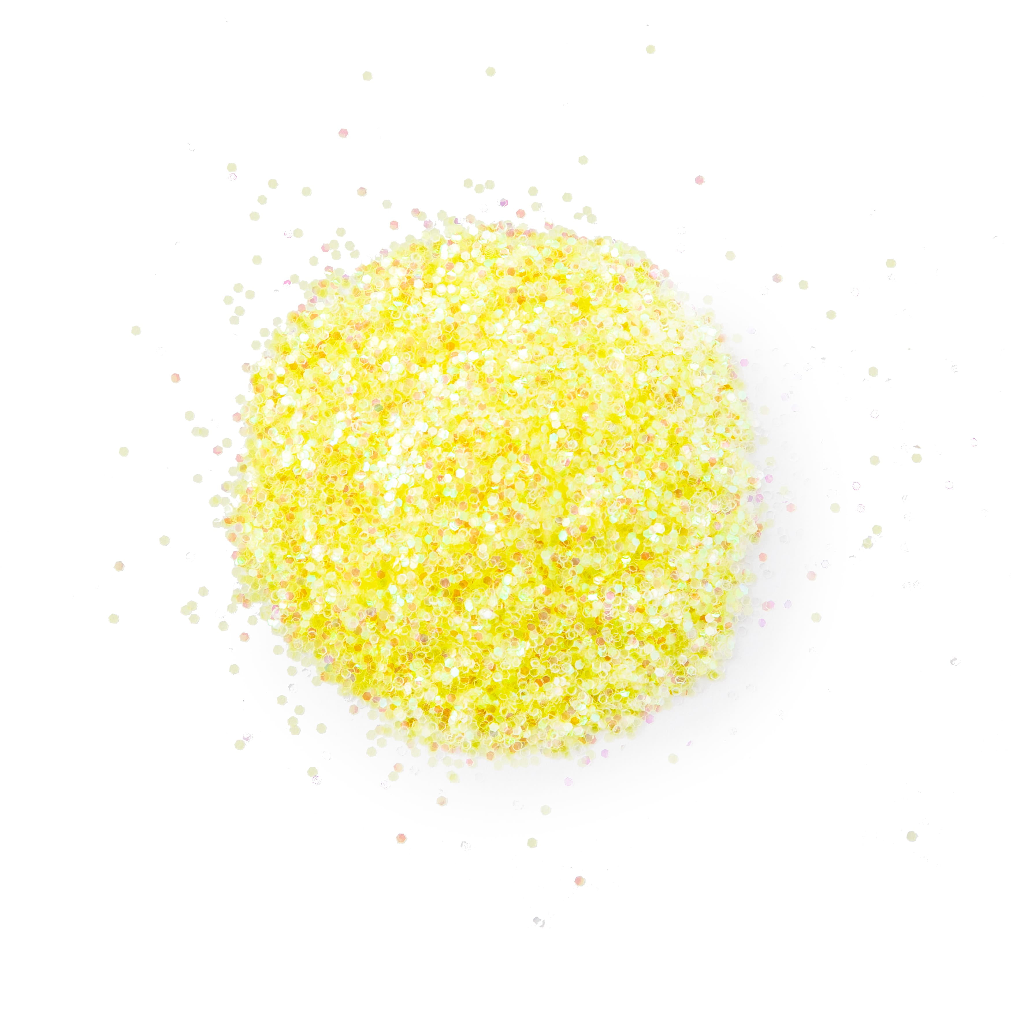 24 Pack: Shaped Glitter by Creatology, Size: 3.25, Yellow