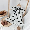thumbnail image 5 of Xinhuaya Girls Summer Sleeveless Polka-Dot Dress Kids Baby Princess Dresses Children Puff sleeve Clothes, 5 of 7