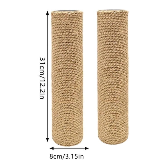 DIY Cat Climbing Tree Tower Pole Replacement Parts Natural Sisal Spare Extension Scratch Post For Cat Anti Scratch Claw Care Toy