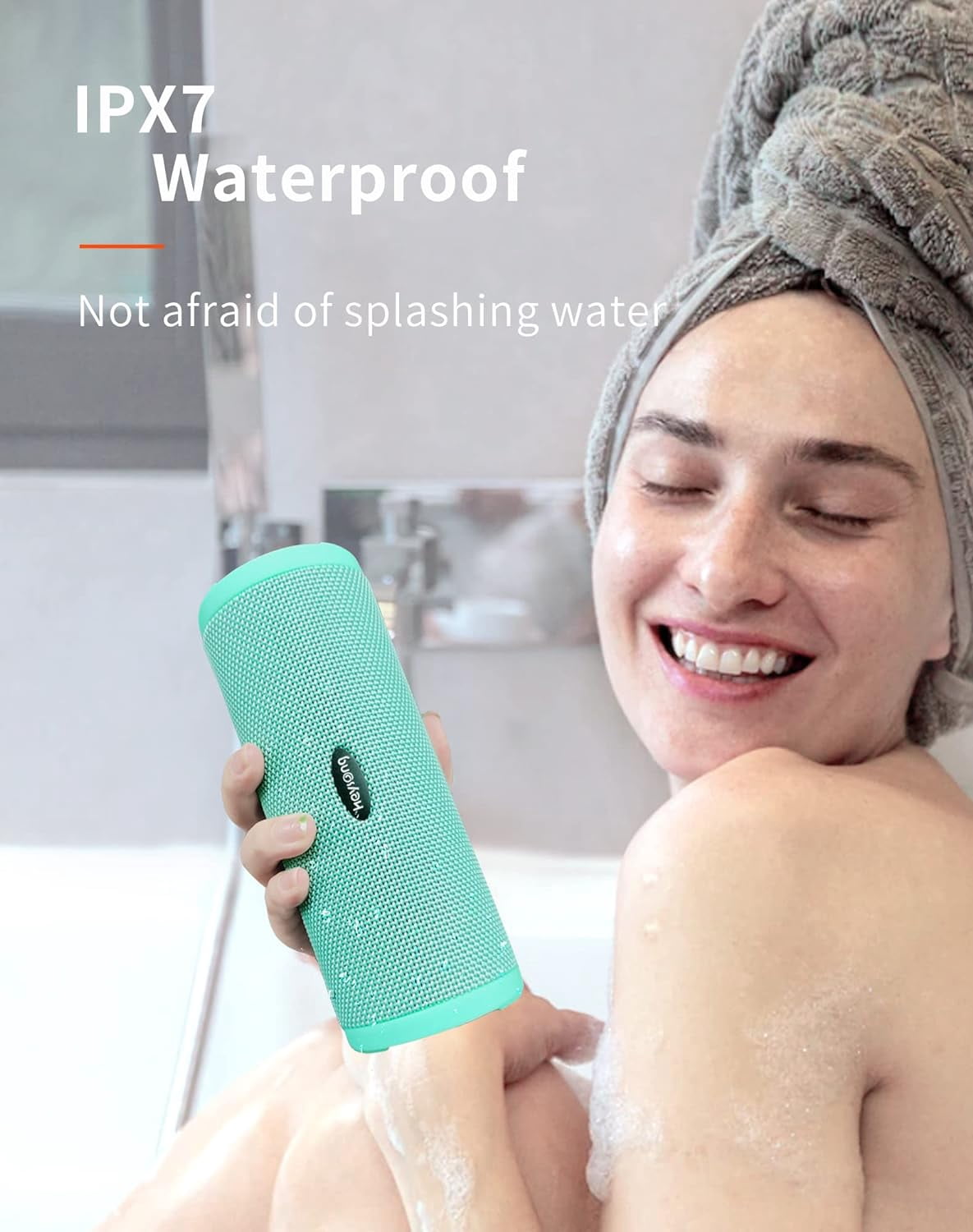 HEYSONG Portable Bluetooth Speaker, Green