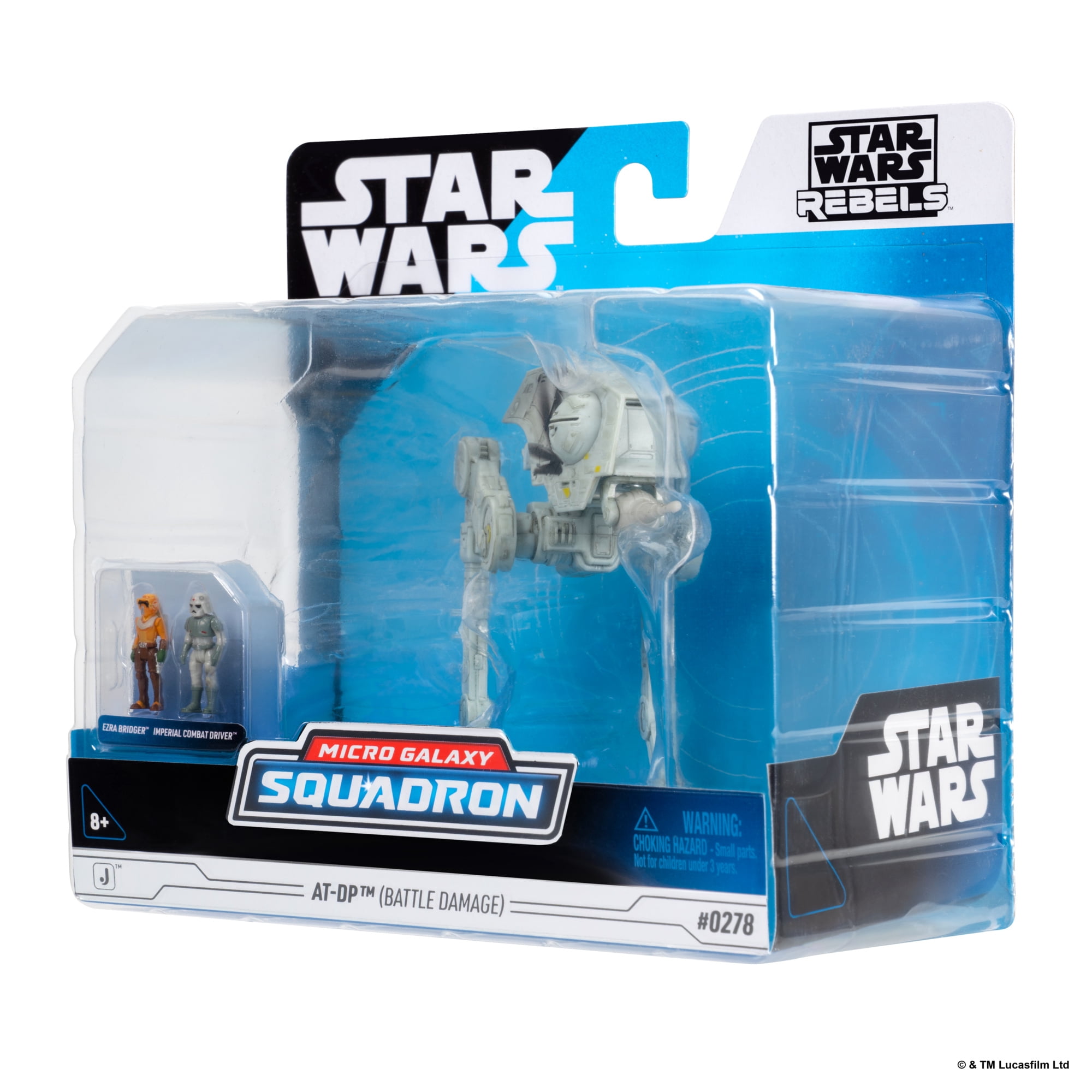 Star Wars™ Micro Galaxy Squadron AT-DP (Battle Damage) - 5-inch Vehicle with Articulated Legs and Two 1-Inch Micro Figure Accessories