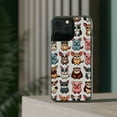 thumbnail image 3 of DistinctInk Hybrid (Acrylic / TPU) Clear Slim Fit Case for Apple iPhone 13 Pro (6.1" Screen) - "Playful Animal Parade: Repeating Cartoon Pattern", 3 of 8