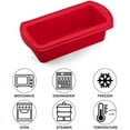 thumbnail image 3 of Loaf Pan Set, Oven Safe Silicone Baking Molds For Homemade Creations, Easy Release Non-stick Surface, Perfect For Bakers (2 Pack), 3 of 8